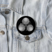 Biogevaar bij dodelijke virussen ronde button 7,6 cm (In situ)