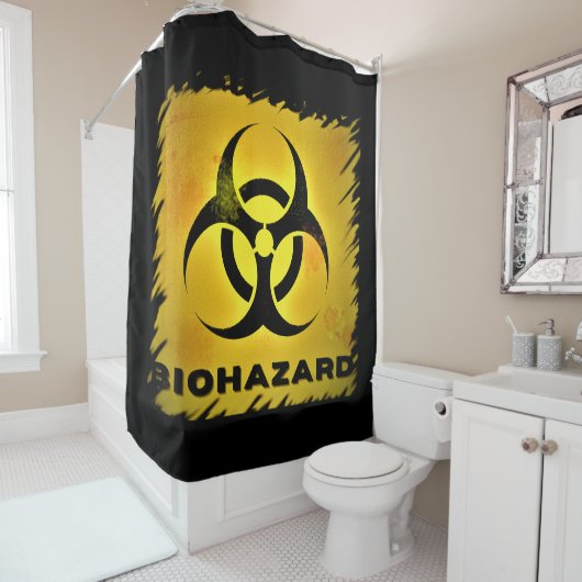 Biogevaar Douchegordijn (In situ)