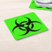 Biogevaar Kartonnen Onderzetters (Schuin)