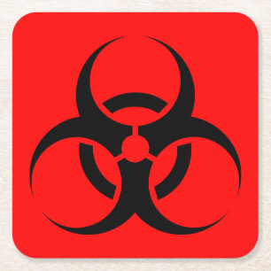 Biogevaar Kartonnen Onderzetters