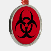 Biogevaar Metalen Ornament (Rechts)