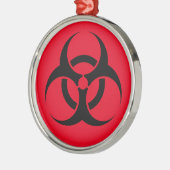 Biogevaar Metalen Ornament (Links)