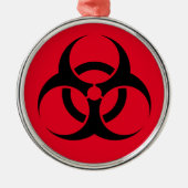 Biogevaar Metalen Ornament (Voorkant)