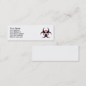 Biogevaar Mini Visitekaartje (Voorkant / Achterkant)