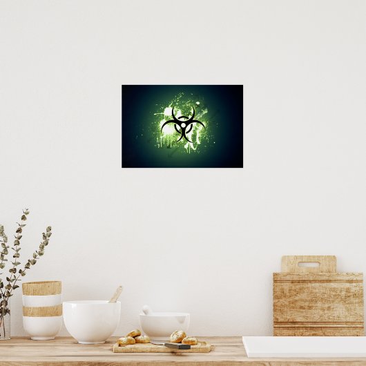 Biogevaar Poster (Keuken)