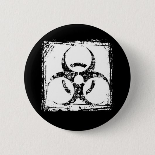 Biogevaar Ronde Button 5,7 Cm (Voorkant)