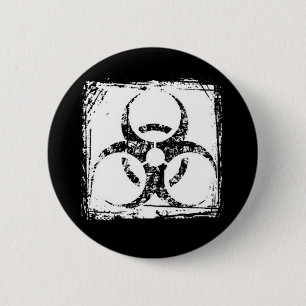 Biogevaar Ronde Button 5,7 Cm