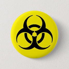 Biogevaar Ronde Button 5,7 Cm