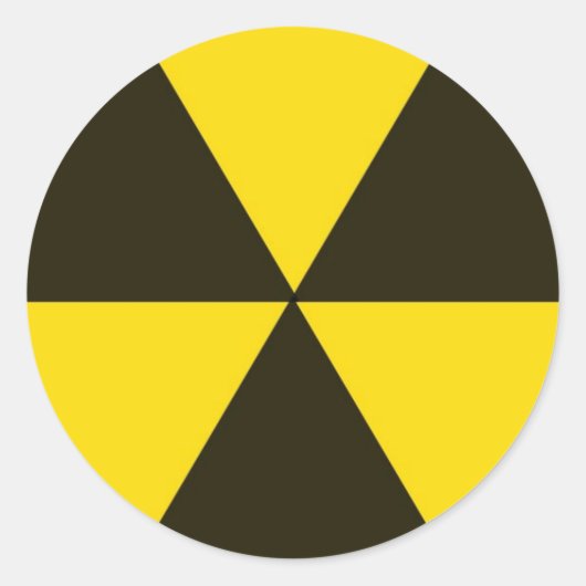 Biogevaar Ronde Sticker (Voorkant)