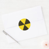Biogevaar Ronde Sticker (Envelop)
