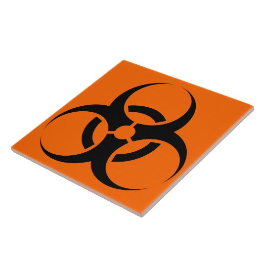 Biogevaar Tegeltje (Zijkant)