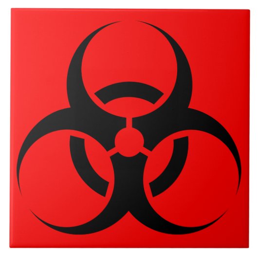 Biogevaar Tegeltje (Voorkant)