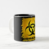 Biogevaar Tweekleurige Koffiemok (Voorkant links)