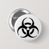 Biogevaar: Zombie-besmettingshaard Button (Voorkant /achterkant)