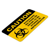 Biogevaarsetiket Magneet (Linkerzijde)