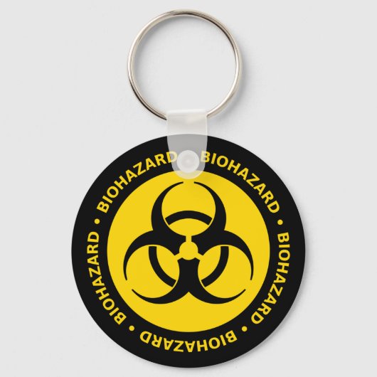 Biogevaarsewaarschuwing Sleutelhanger (Voorkant)
