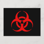 Biogevaarsymbool Briefkaart (Voorkant)