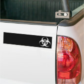 Biogevaarsymbool Bumpersticker (Op Truck)