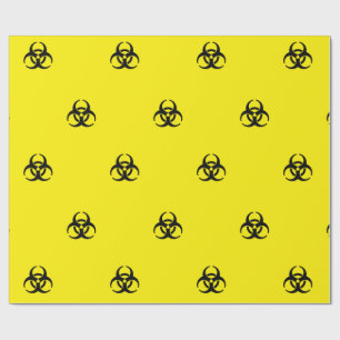 Biogevaarsymbool Cadeaupapier