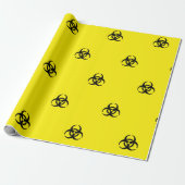 Biogevaarsymbool Cadeaupapier (Uitgerold)