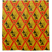 Biogevaarsymbool Douchegordijn (Voorkant)