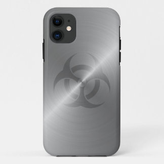Biogevaarsymbool in staal Case-Mate iPhone case