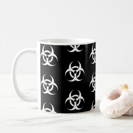 Biogevaarsymbool Koffiemok (Met donut)