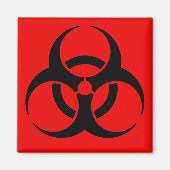 Biogevaarsymbool Magneet (Voorkant)