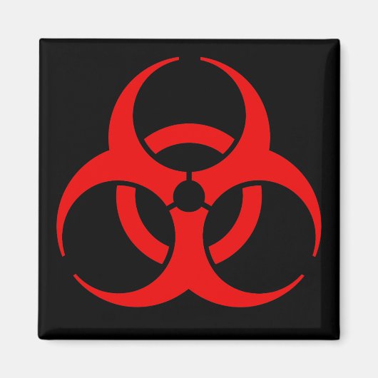 Biogevaarsymbool Magneet (Voorkant)