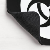 Biogevaarsymbool Mousepad Muismat (Hoek)