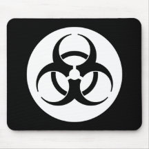 Biogevaarsymbool Mousepad
