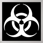 Biogevaarsymbool Poster (Voorkant)