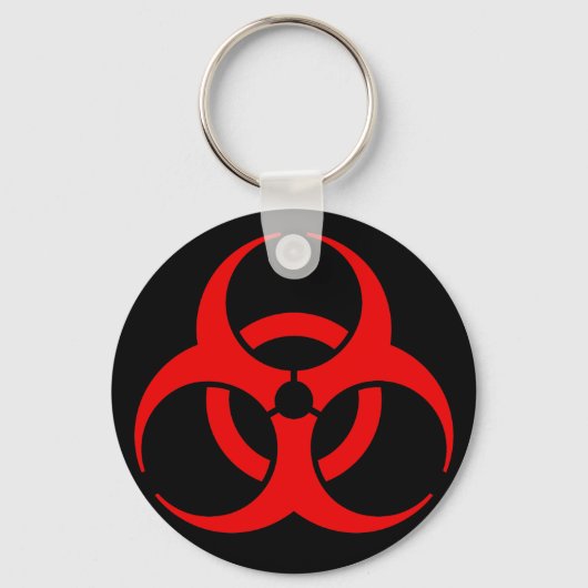 Biogevaarsymbool Sleutelhanger (Voorkant)