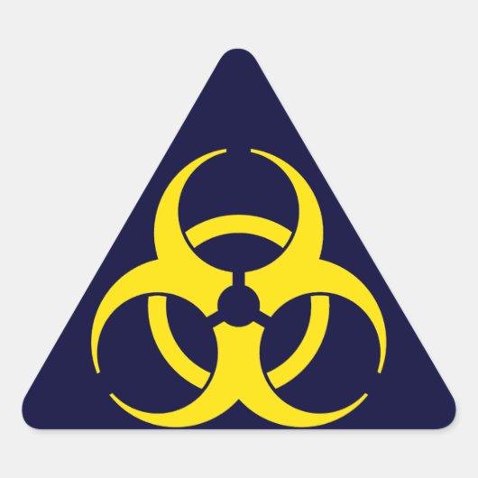 Biogevaarsymbool Sticker (Voorkant)