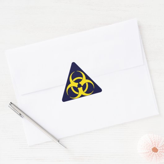 Biogevaarsymbool Sticker (Envelop)