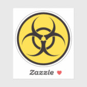 Biogevaarsymbool Sticker (Vel)