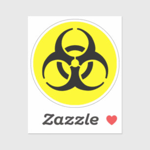 Biogevaarsymbool Sticker