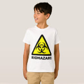 Biogevaarsymbool T-shirt (Voorkant volledig)