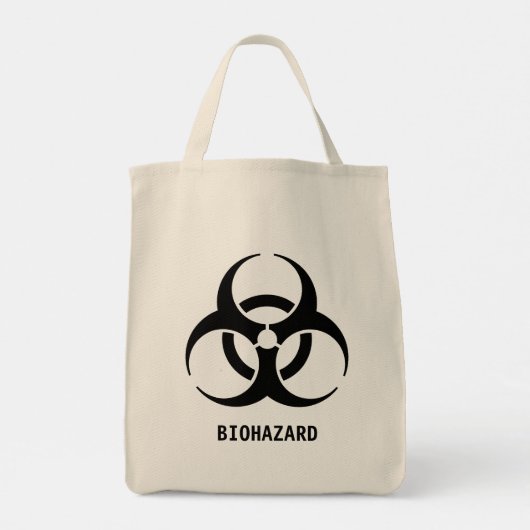 Biogevaarsymbool Tote Bag (Achterkant)