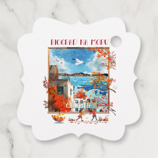 Biograd na Moru 2 Bedankjes Labels (Achterkant)