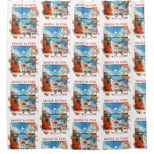 Biograd na Moru 2 Douchegordijn (Voorkant)