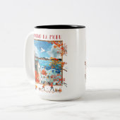 Biograd na moru 2 tweekleurige koffiemok (Voorkant links)