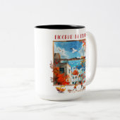 Biograd na moru 2 tweekleurige koffiemok (Voorkant rechts)