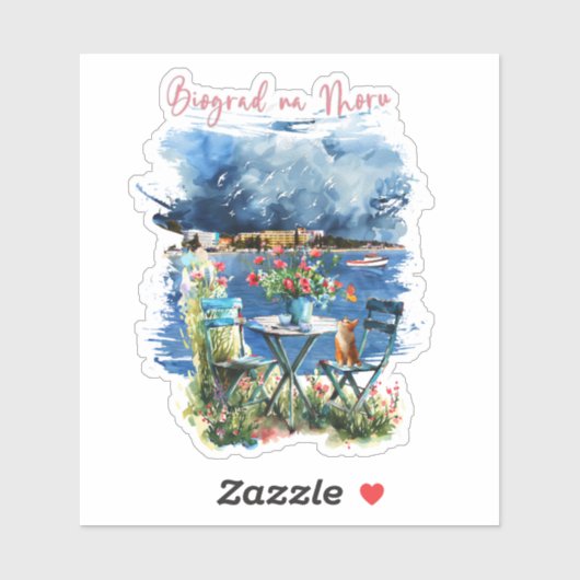 Biograd na moru 3 sticker (Vel)