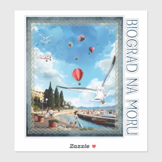 Biograd na moru 4 sticker (Vel)