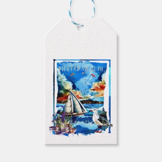 Biograd na Moru Cadeaulabel (Voorkant)