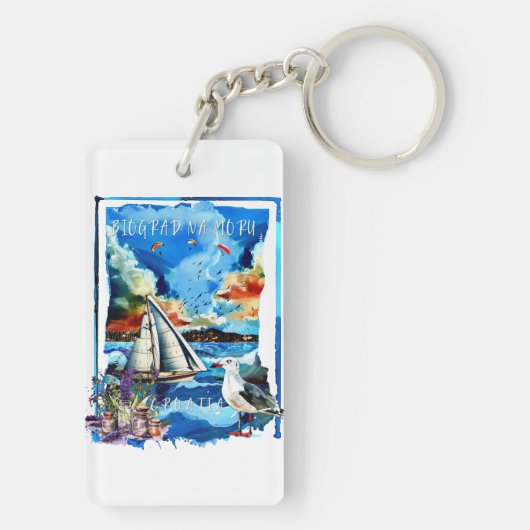 Biograd na Moru Sleutelhanger (achterkant)