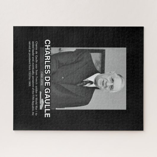 Biografie Charles de Gaulle Legpuzzel (Horizontaal)
