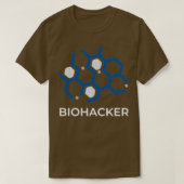Biohacker Hack your Biology Molecule T-shirt (Design voorkant)