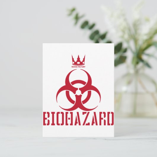 BIOHAZARD(赤) BRIEFKAART (Staand voorkant)